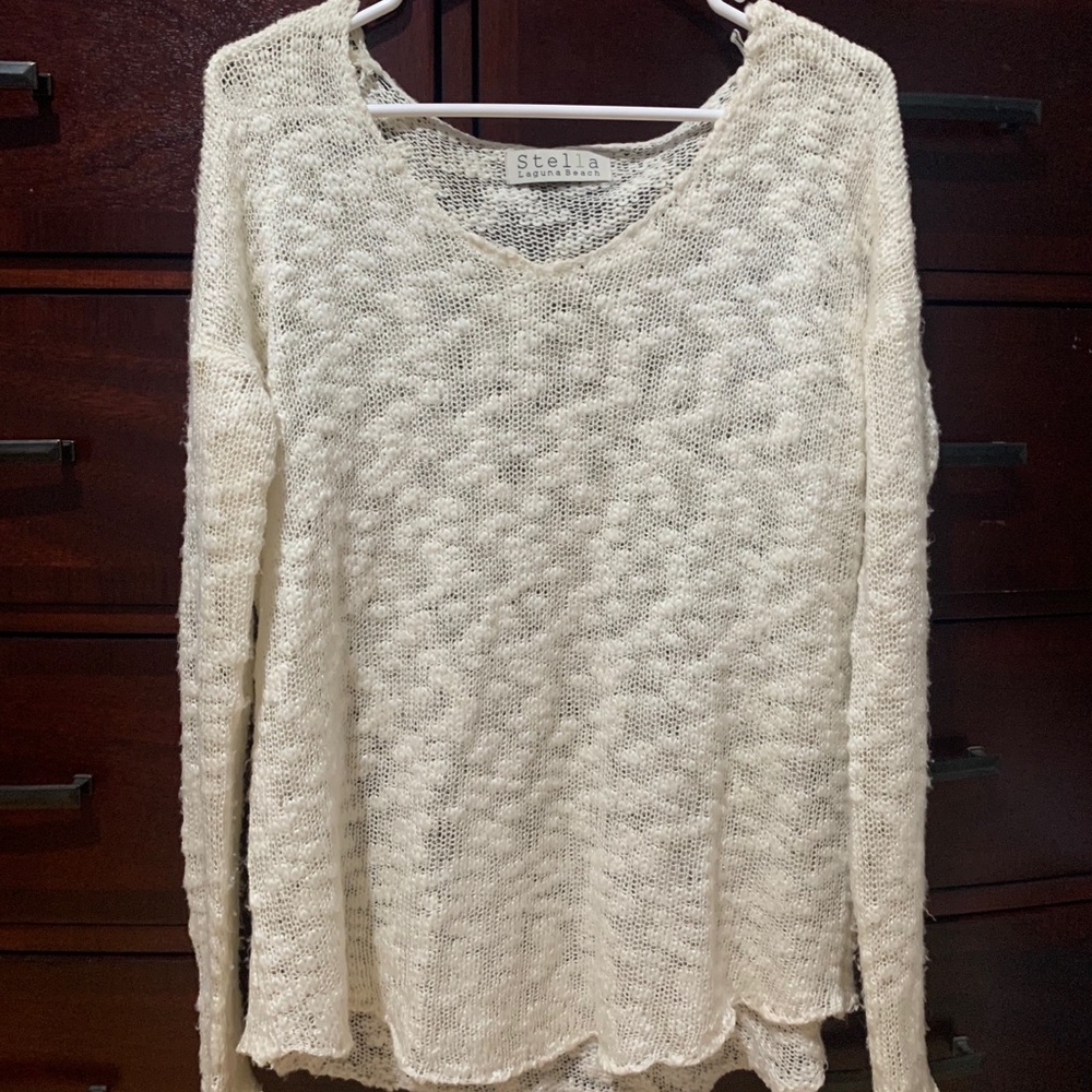 Cream Knit Sweater - Stella